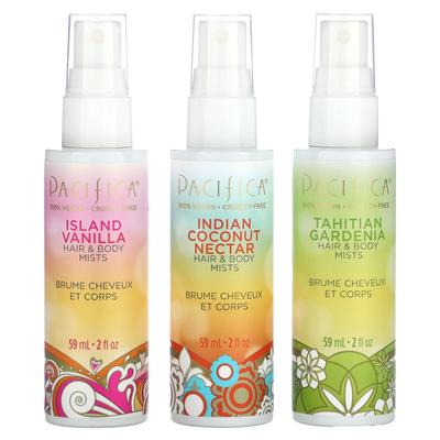 Spray de păr și corp, Wanderlust, 3 bucăți, 2 fl oz (59 ml) fiecare