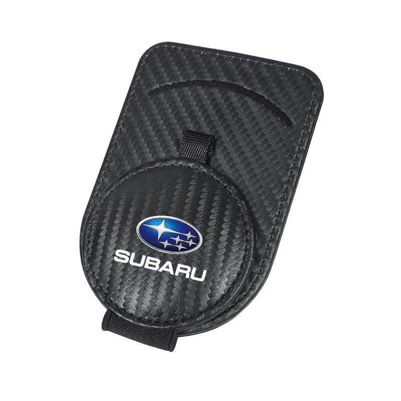 Car Sun Visor Glasses Clip Card Ticket Holder For Subaru STI XV Forester Outback Smart Crosstrek Legacy Levorg Mpreza WRX Ascent X1