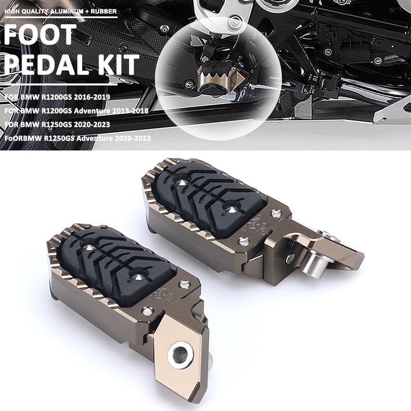 For BMW R1200GS R 1200 GS Adventure R1250GS R 1250 GS ADV 2020-2023 Motorcycle Foot Rests Foot Pegs Aluminum Footrest Footpeg