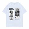 Pop Singer Chris Brown Graphic Print T Shirt Unisex Women Hip Hop Fashion Oversized Tshirt Tops Unisexs Casual 100 Cotton Tshirts