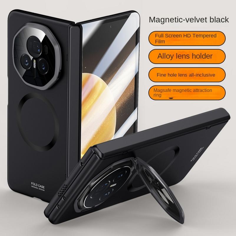 Magsafe Magnetic With Privacy Tempered Glass Flim Full Protect Case For Honor Magic V 3 Magic V3 Spring Hinge Holder Cover