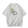 catty short-sleeved t-shirt women's pure cotton summer new cartoon printing American retro niche design top