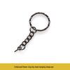 Gun Black Metal Key Chain Doll DIY Jewelry Handmade Accessory
