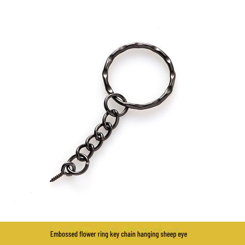 Gun Black Metal Key Chain Doll DIY Jewelry Handmade Accessory