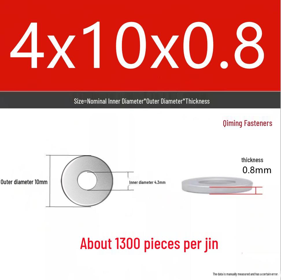 4.8 Grade Galvanized Iron Flat Washer M3-M40 Oversized Metal Screw Gasket Washer