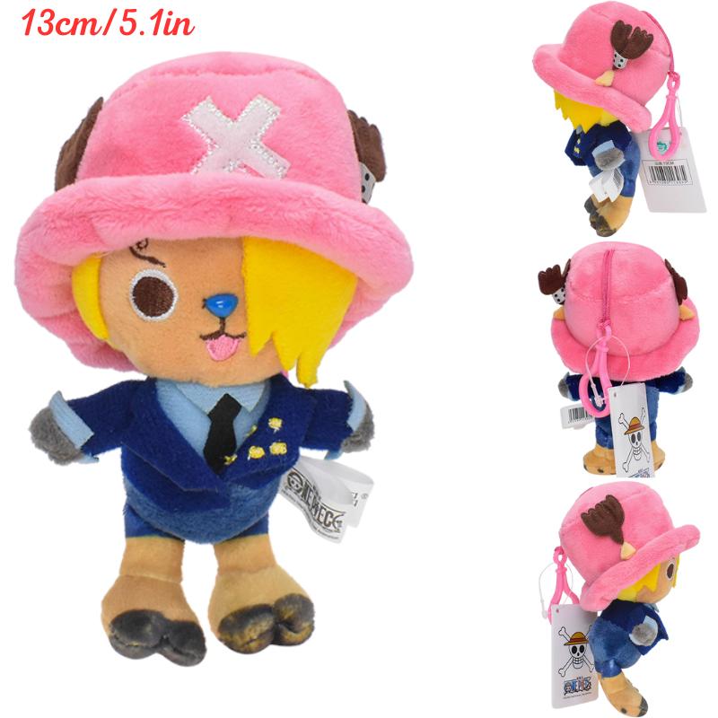 Kawaii One Piece Monkey D Luffy Tony Tony Chopper Plüsch Schlüsselanhänger Spielzeug Niedlich Anime Vinsmoke Sanji Sabo Portgas D Ace Plüschpuppen