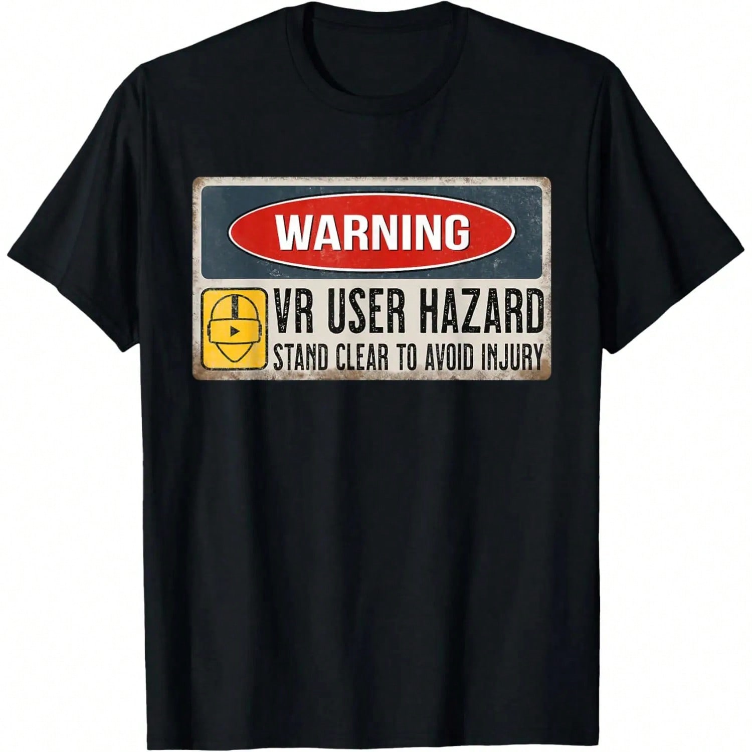 VR Player Virtual Reality User Hazard Gamer T-Shirt S разноцветный
