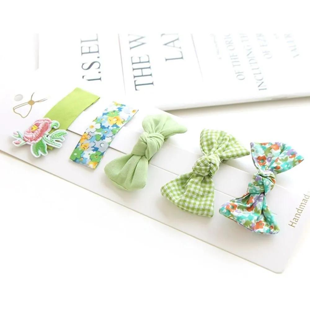 Purple Rock Flower Ribbon Hair Claw Clip 5-Piece Set Gift for 4-Year-Old Girl Accessory Set Children's Claw Clip Toddler Accessories