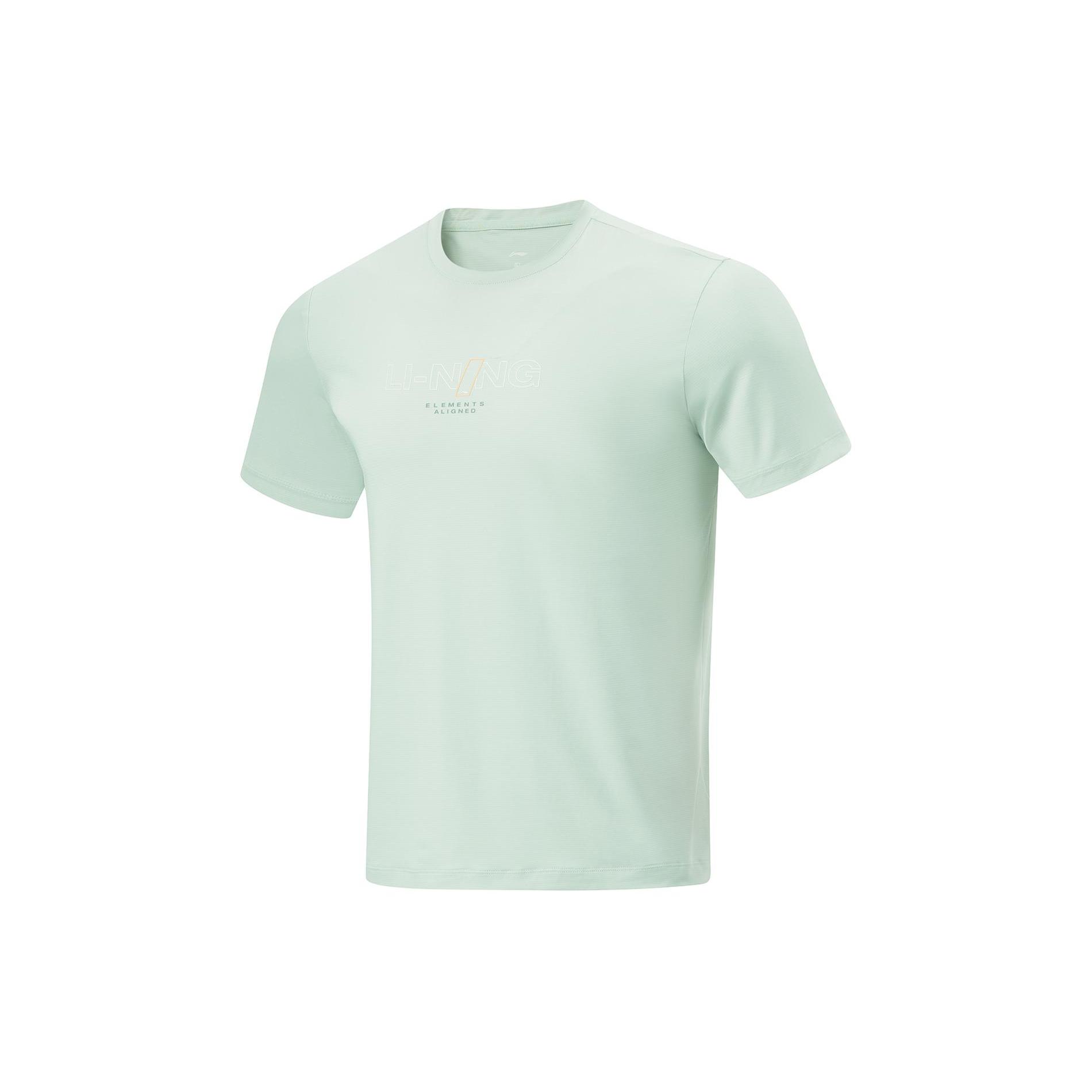 Li Ning Fitness Series T Shirt Men s Light Moss Blue ATSU417-4 XXL
