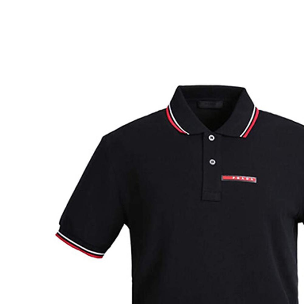 Prada Polo trička Pánská s límečkem tenká rovný střih SJJ887-322-F0AA9