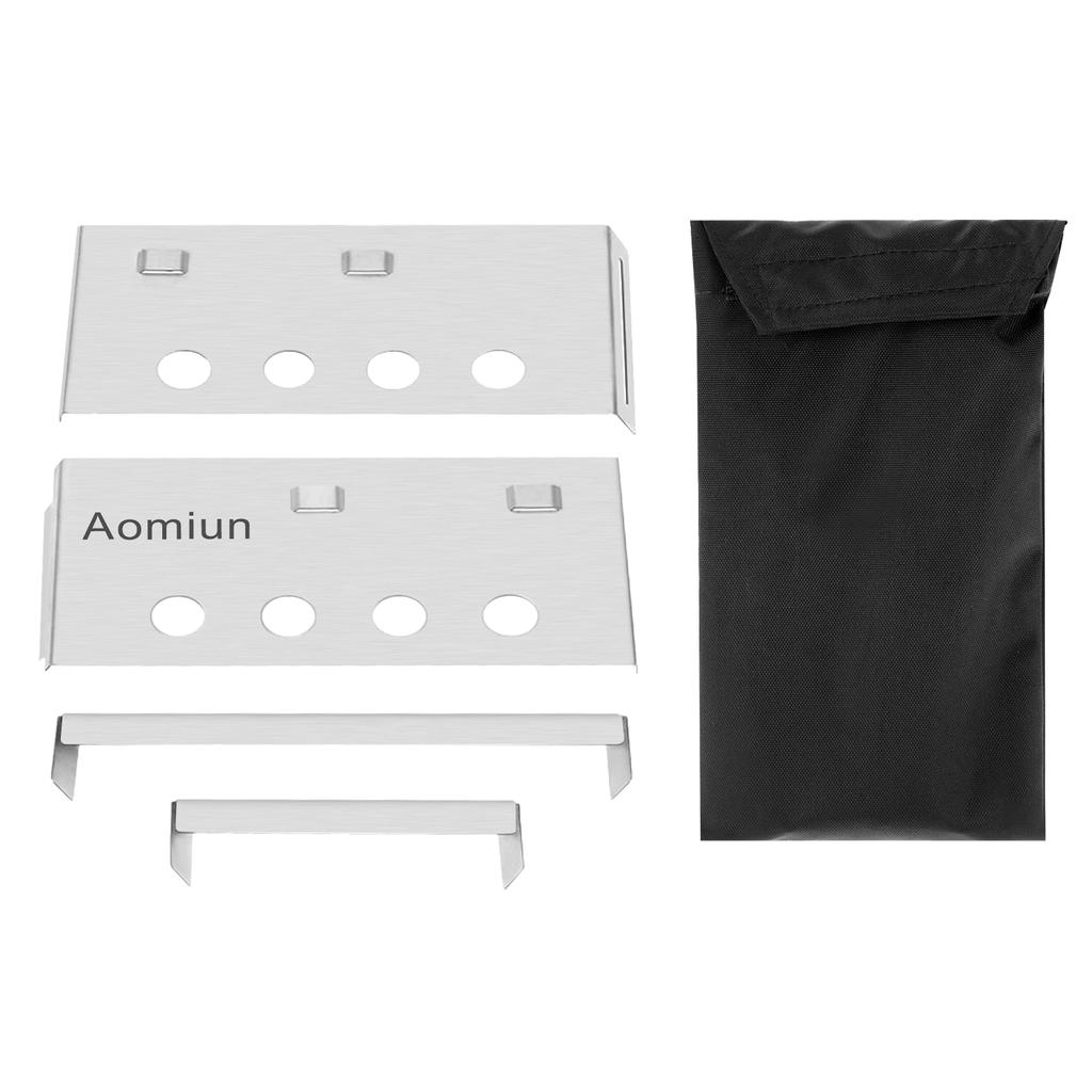 Aomiun Leichter Dreieckiger Holzofen Tragbarer Edelstahlbrenner für Outdoor-Kochen Picknick Camping Rucksacktouren