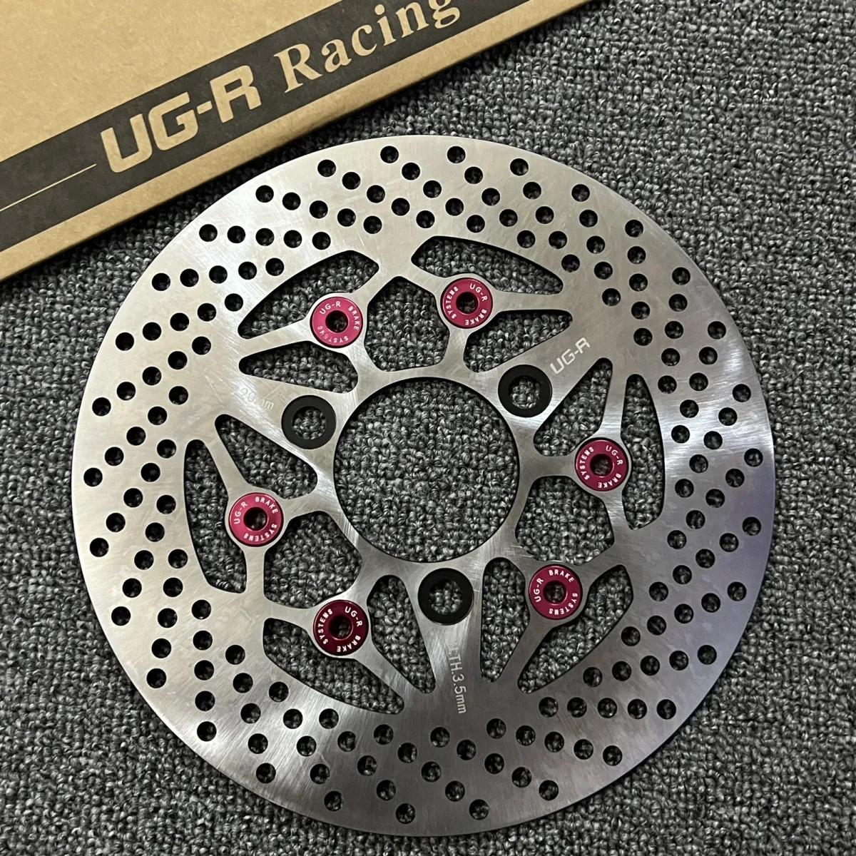 Universal 220mm Motorcycle Brake Disc Floating Disk Rotor Brake Universal 3 Hole Front Rear Wheel For Yamaha Honda Scooters розовый