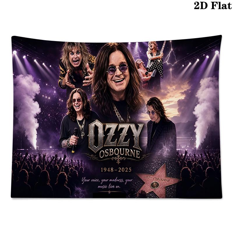 Ozzy Wall Tapestry Aesthetic Wall Hanging Printed Fabric Blanket Decorative Tapestries for Bedroom Living Room Home Decor