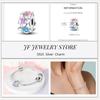 copper Charm Compatible With Bracelets Do It Yourself Jewellery Making Pink Zircon Authentic Red Blue Charm Bead Charms Ideal For Women Wedding Birthd