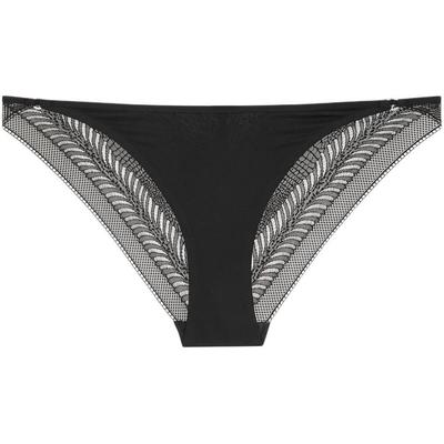 Minimalist Lace Comfortable Underwear Women Underwear Black QF7549AD-UB1