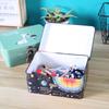 Secret Decorative Storage Box Small Metal Keepsake Container Tin Case with Lock and Key for Kids Girls Boys Gift Home Decoration