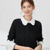 Women's Lace Pointed Neck Chiffon Fake Collar Fashionable and Versatile Personalized Decoration Detachable Fake Collar