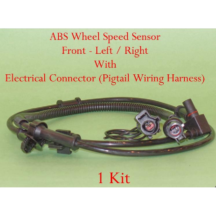1 Kit ABS Wheel Speed Sensor W/Connector Front L/R Fits: Excursion  Series F 4WD