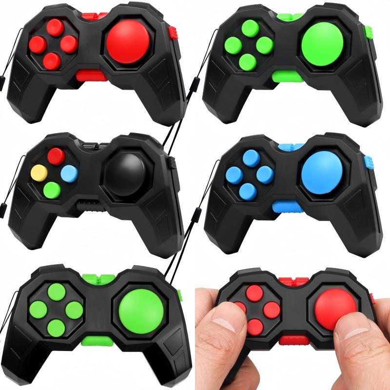 Topmix 2Pcs Game Pad Fidget Toys Handheld Game Controller Classic Roller Decompression Toys For Autism Adhd Anxiety Stress Relief Toy