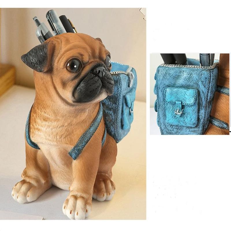 Cute Creative Pen Holder Student Desktop Decoration Ornaments Desk Storage Box Office Goodies Stationery Birthday Gift