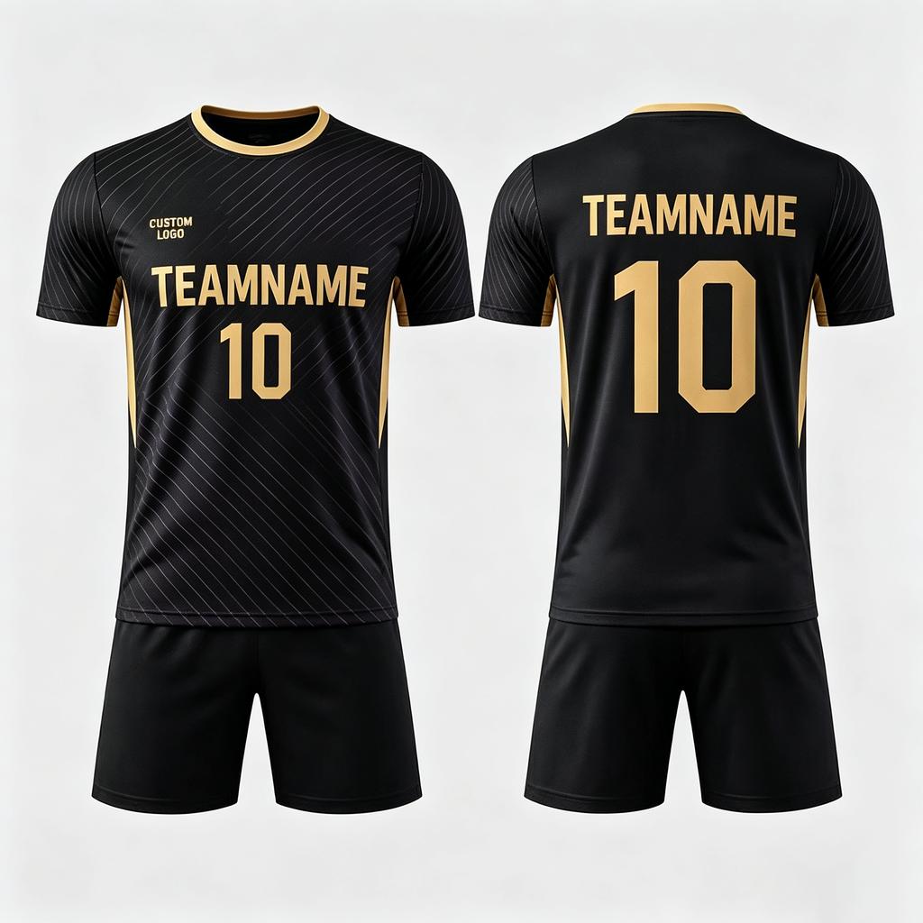 Custom Youth Kids Unisex Soccer Jersey Kit Set Breathable Plus Size Summer Short Sleeve Polyester Football Uniform