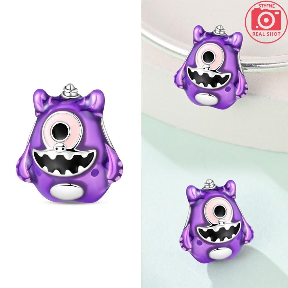 Charms Plata Copper Colors Cute Little Monster Bead Fit Original Bracelet Diy Fine Jewelry Gift For Women