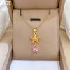 Water Drop Sea Star Personality Light Luxury Temperament Gorgeous Full Diamond Necklace Female Versatile Collarbone Chain Titanium Steel Chain