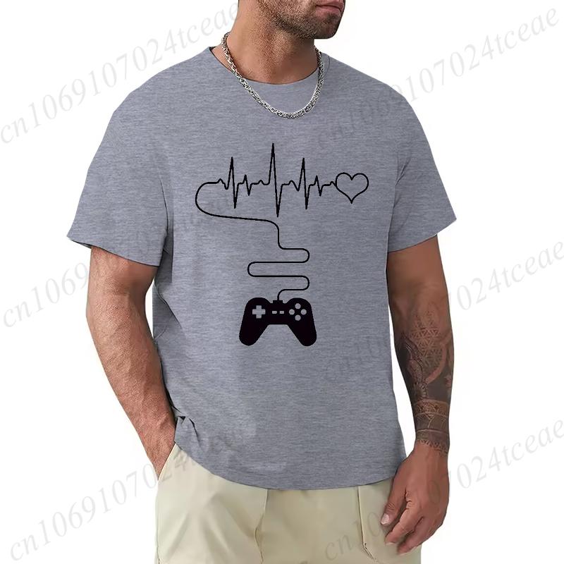 

Game Console Print Men s Tshirt Gaming Controller Design T-shirts Summer Short-sleeved T Shirt Men Women Hip Hop Streetwear 5XL різнокольоровий