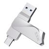 Pen Drive Biaowang FDU063 Tipo-C Dupla Ponta USB 3.x