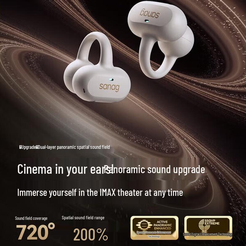 SANAG Z50 Ultra Open-Ear Clip Bluetooth Headphones