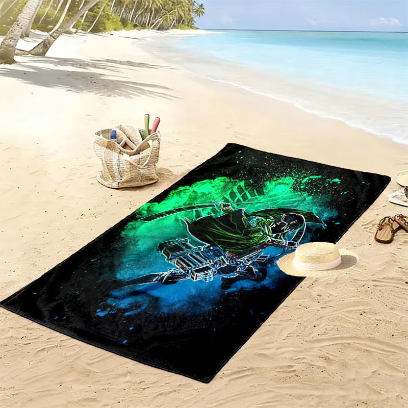 Shadow Reaper: Eternal Battle beach towel beach Portable for travel quick-drying swim towel Absorbent bath towel Outdoor pool towel printing Comfort