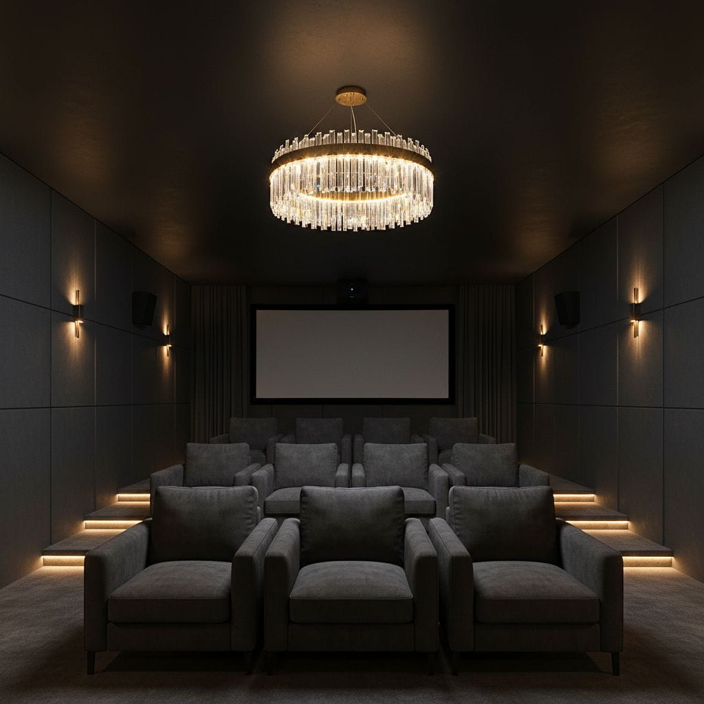 Lux - LED crystal chandelier ring 80cm brass gold