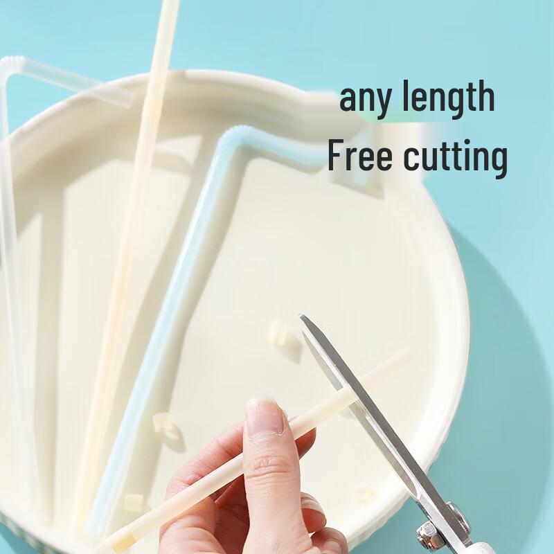 Meiliya Individually Wrapped Disposable Drinking Straws