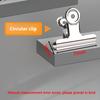 6pcs Stainless Steel Multifunctional Metal Binders Paper Binders Strong Binders School Office Home Stationery Supplies