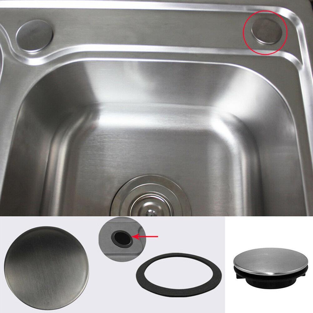 2640mm Steel Kitchen Sink Tap Hole Blanking Plug Stopper Cover Basin