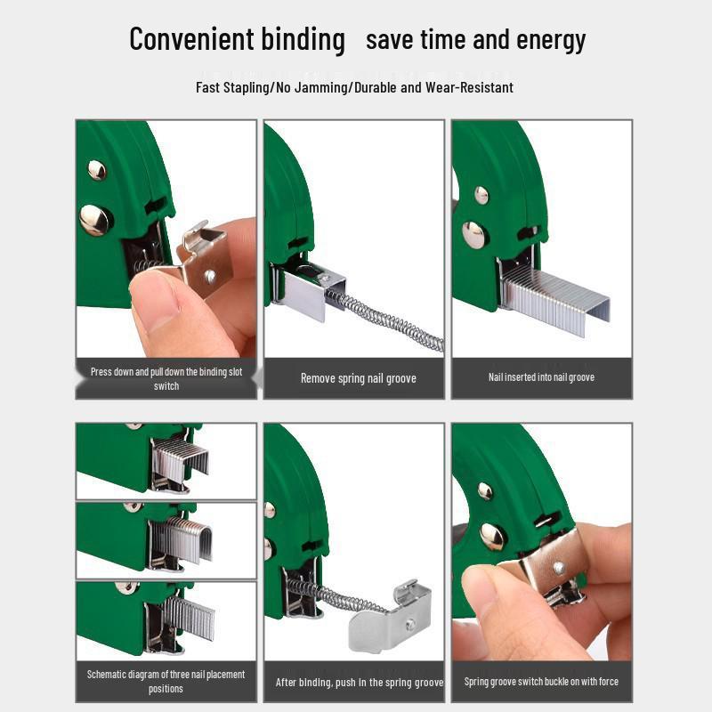 Manual Steel Nail & Staple Gun for Wire Slotting & Woodworking