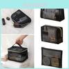 Durable Mesh Cosmetic Bag For Travel Toiletry Storage