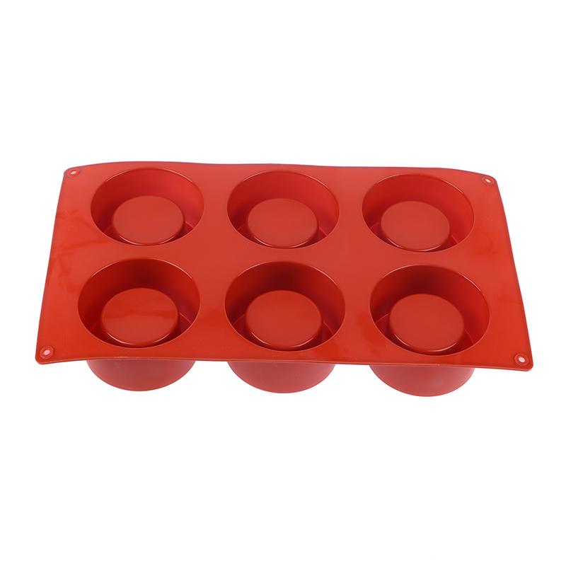 1Pc 6 Hole Round Cake Mold Cake Decorating Silicone Mold Diy Cakes Baking Tool