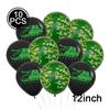 Military Camouflage Balloon Set Metal Latex Balloon Children's Birthday Camouflage Party Background Decoration Photo Taking