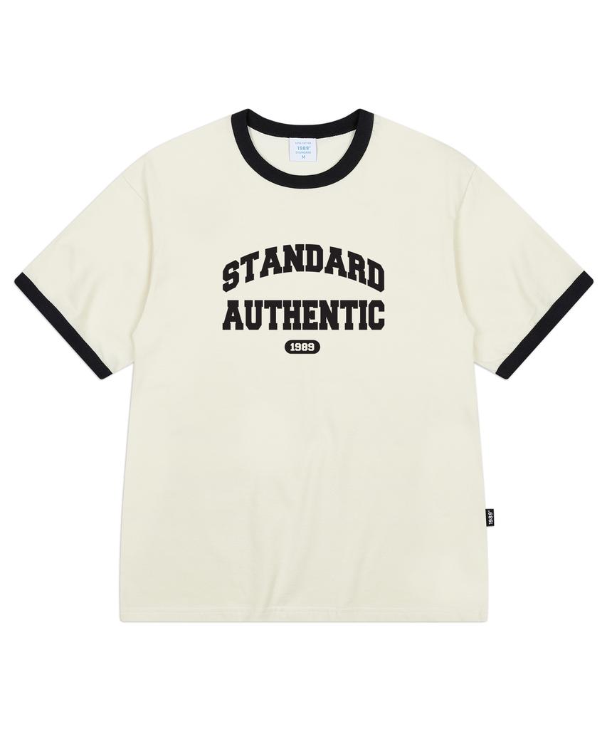 1989STANDARD Authentic Cool Cotton Ringer Short Sleeve (Srsstd-0007)