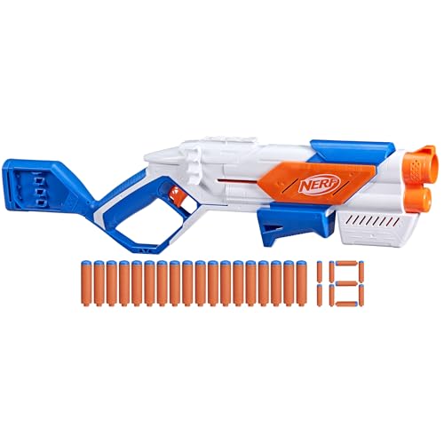 Nerf N Series Strikeback Blaster, includes 18 N1 darts and a built-in 6-dart clip, perfect for indoor and outdoor play. Ages 8+. Authentic (G0218)