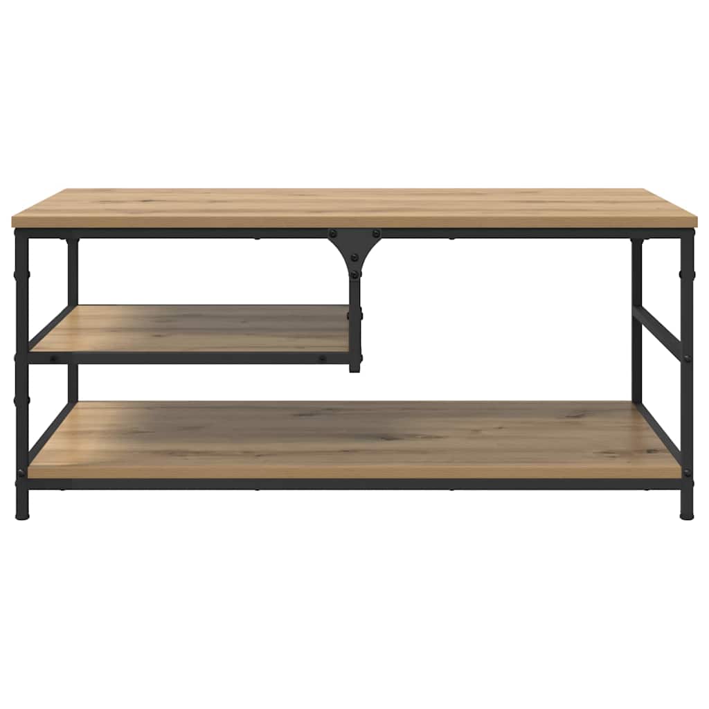 Artisan Oak Coffee Table 90 x 49 x 40 cm Engineered Wood