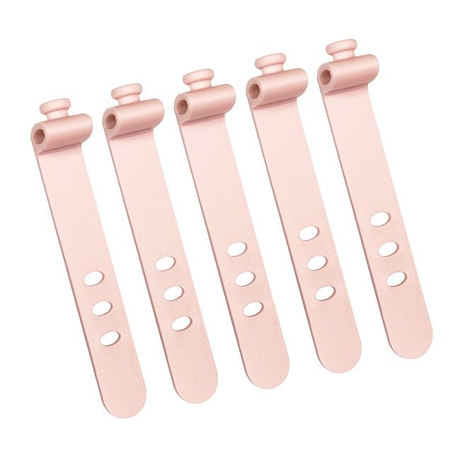 5/10pcs Phone Cable Organizer Earphone Clip Charger Cord Management 3 Hole Line Storge Holder Clips Data Line Bobbin Winder Straps