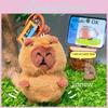 Capybara Plush Coin Purse With Keyring For Gift And Everyday Use