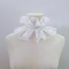 Victorian Collar Ruffled Court Collar Renaissance Sweet Lapel Collar for Shirt Blouse Decorative Spread False Collar