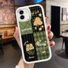 Stylish Flowers Lattice Pattern PU Leather Phone Case for iPhone 15 14 13 12 Pro Max Samsung Galaxy S23 Ultra S20 FE A52 Redmi Xiaomi POCO Soft Cover