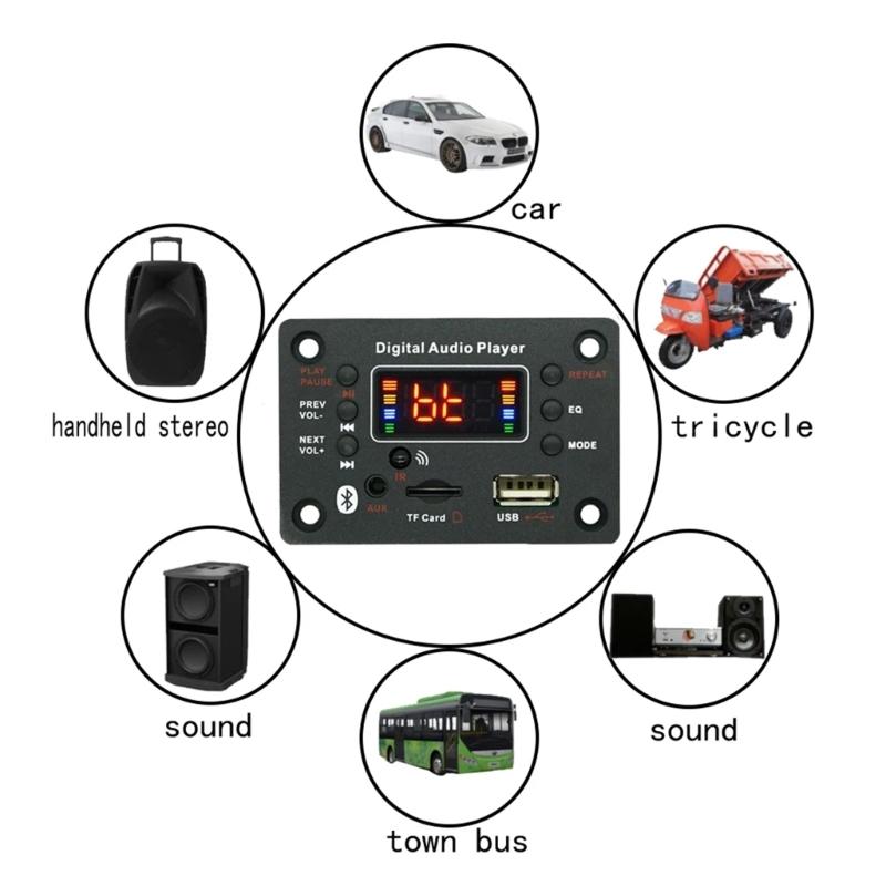 Amplifier Digital MP3 Decoder Board Wireless Auto Stereos USB FLAC Radio Module