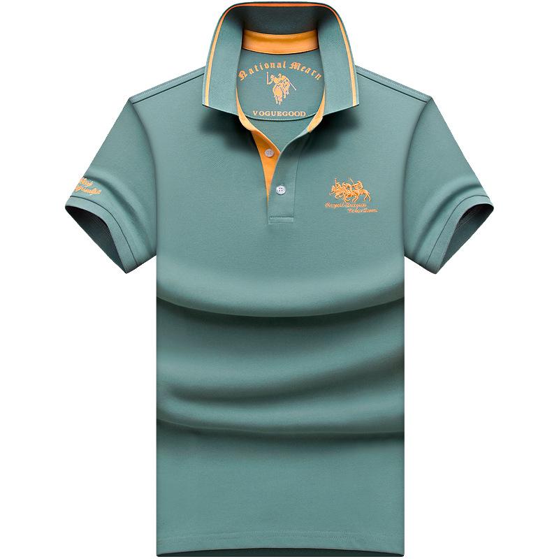 The BAY Paul Heren High-End Poloshirt - Zomer Korte Mouw Revers, Puur Katoen, Plus Size Beschikbaar M (115-130 jin)