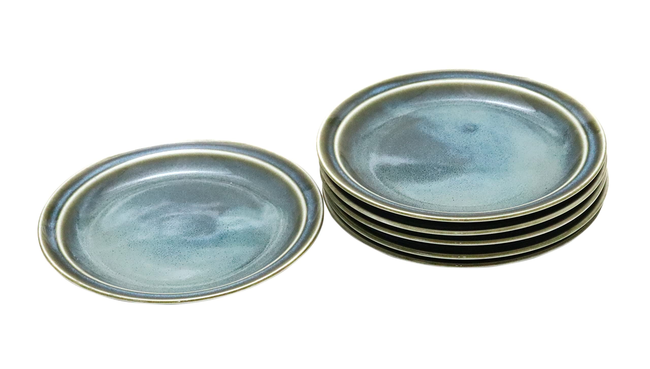 

New Castle Enterprise Instagrammable Plate Series 14cm Special Plate Set of 6 [Commercial Set] (Aurora Blue)