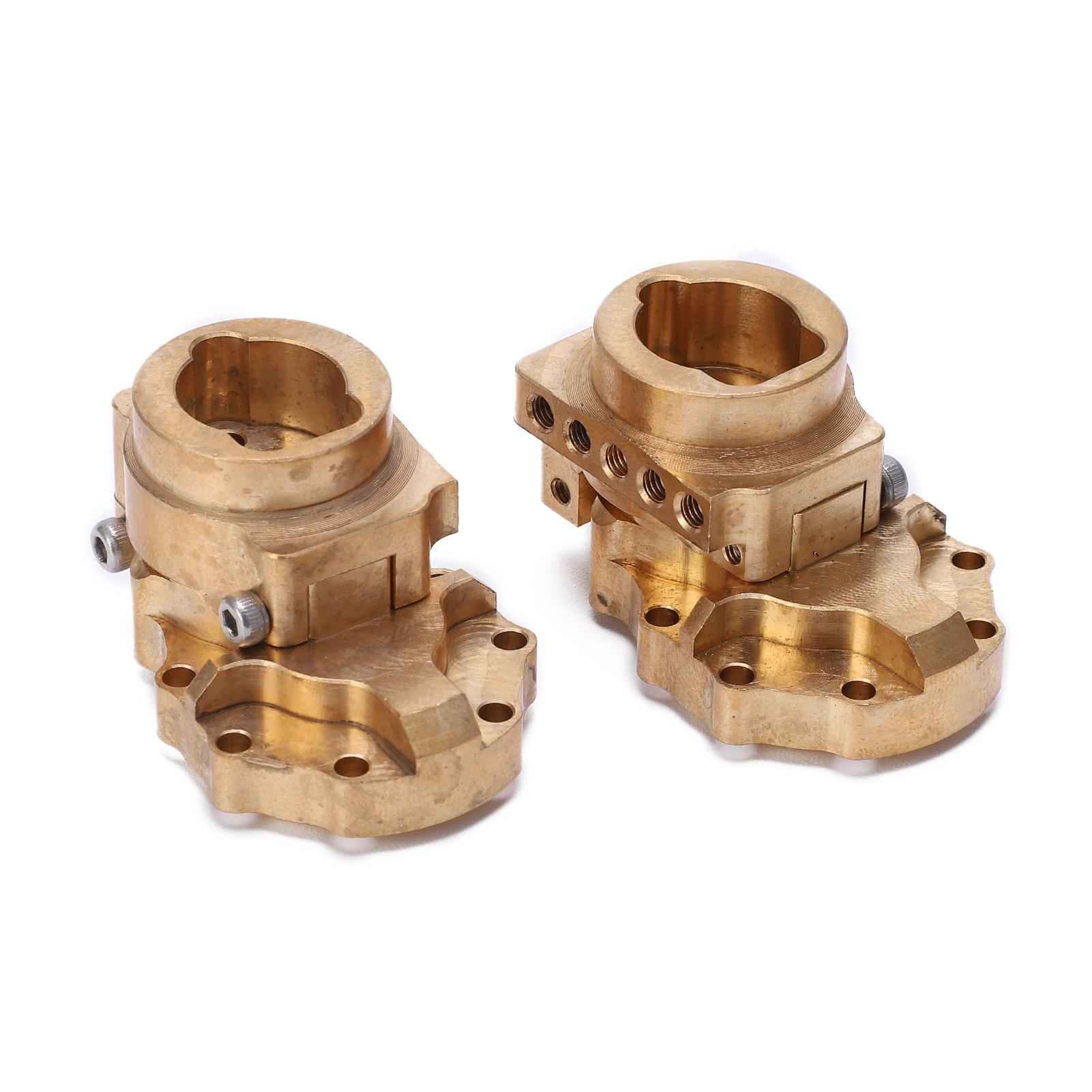 

2pcs RC Brass Rear Inner Portal Housing Cover and Portal Drive Axle Mounts for TRX4 RC Car